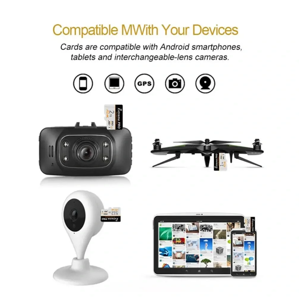 2TB SD/TF Flash Memory For Phones Drones Cameras